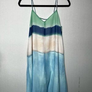 Zara Watercolor Maxi Dress